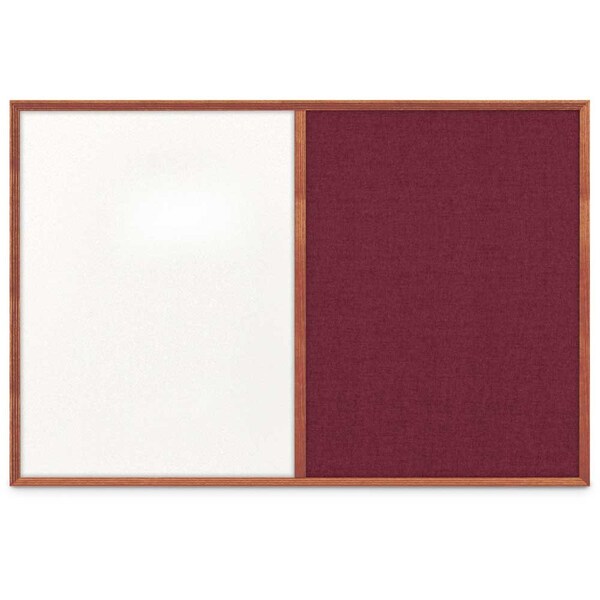 Slim Style Indoor Enclosed Corkboard, 30", UV503SC-BLACK-BUFF